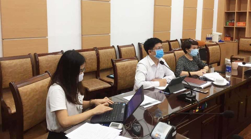 ThS. Nguyễn Trọng Khoa - Phó Cục trưởng Cục quản lý Khám, chữa bệnh tại cuộc họp. Ảnh: LH ThS. Nguyễn Trọng Khoa - Phó Cục trưởng Cục quản lý Khám, chữa bệnh tại cuộc họp. Ảnh: LH