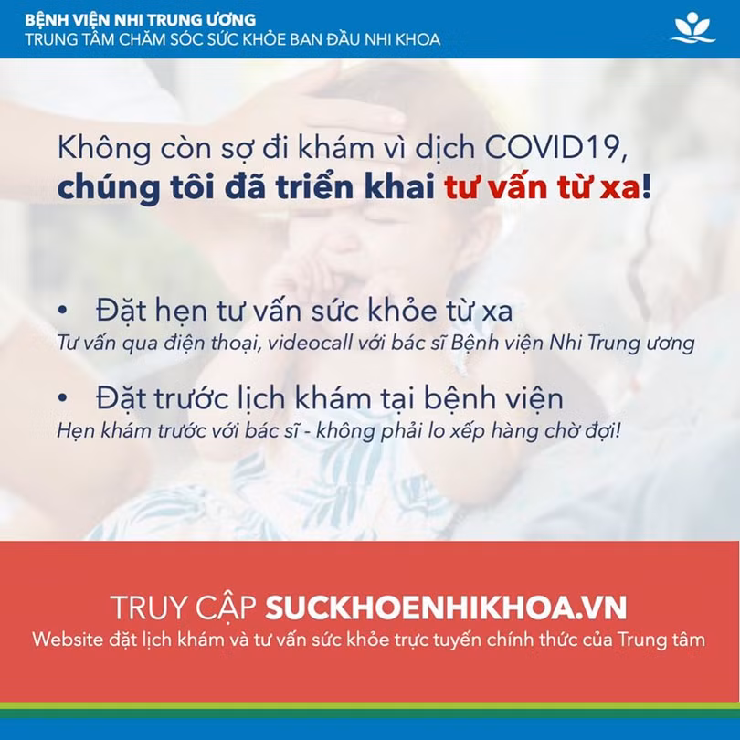 Bệnh viện Nhi Trung ương tư vấn khám chữa bệnh từ xa. Ảnh: BVCC Bệnh viện Nhi Trung ương tư vấn khám chữa bệnh từ xa. Ảnh: BVCC