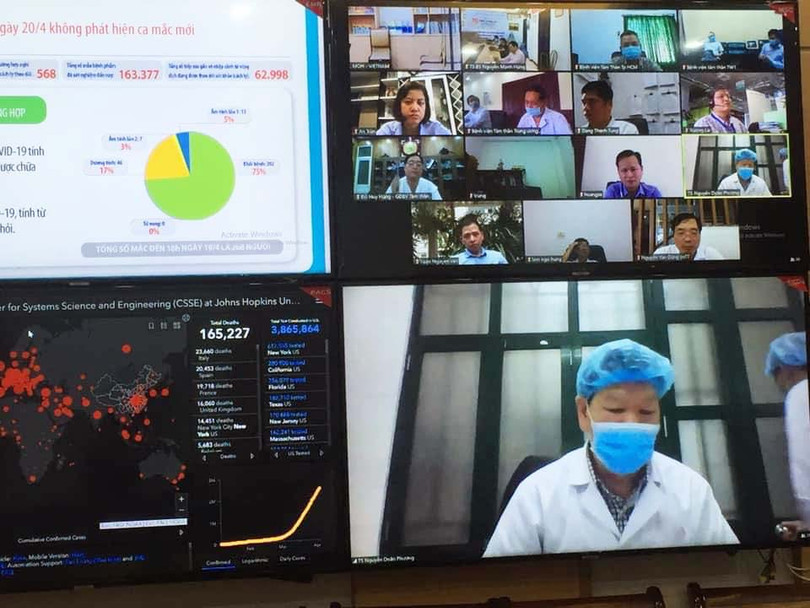 Hội đồng chuyên môn về điều trị, quản lý bệnh tâm thần trong dịch COVID-19 họp trực tuyến hướng dẫn điều trị cho bệnh nhân tâm thần trong dịch COVID-19. Ảnh: LH Hội đồng chuyên môn về điều trị, quản lý bệnh tâm thần trong dịch COVID-19 họp trực tuyến hướng dẫn điều trị cho bệnh nhân tâm thần trong dịch COVID-19. Ảnh: LH