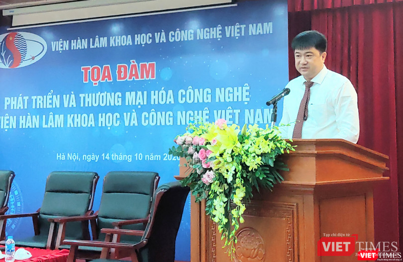 PGS.TS. Chu Hoàng Hà – Phó Chủ tịch Viện Hàn Lâm Khoa học và Công nghệ Việt Nam (Ảnh: Minh Thúy)