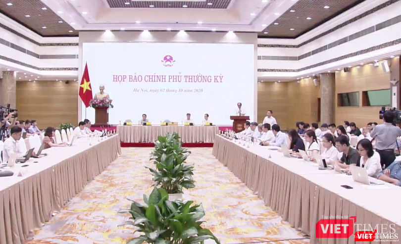 Họp báo Chính phủ thường kỳ tháng 9/2020 (Ảnh: Minh Thúy - nguồn: Cổng TTĐT Chính phủ) Họp báo Chính phủ thường kỳ tháng 9/2020 (Ảnh: Minh Thúy - nguồn: Cổng TTĐT Chính phủ)