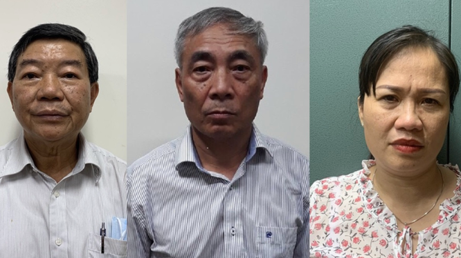 3 bị can liên quan đến vụ án “Lừa đảo chiếm đoạt tài sản” xảy ra tại Bệnh viện Bạch Mai bị khởi tố (Ảnh: Bộ Công an)