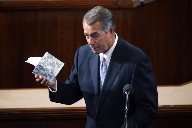 Đảng viên Cộng hòa John Boehner tuy phản đối chính sách của ông Obama nhưng cũng không ưa gì tổng thống Trump. Ông này từng phát biểu: "Không có đảng Cộng hòa. Đó là một đảng Trump". Đảng viên Cộng hòa John Boehner tuy phản đối chính sách của ông Obama nhưng cũng không ưa gì tổng thống Trump. Ông này từng phát biểu: "Không có đảng Cộng hòa. Đó là một đảng Trump".