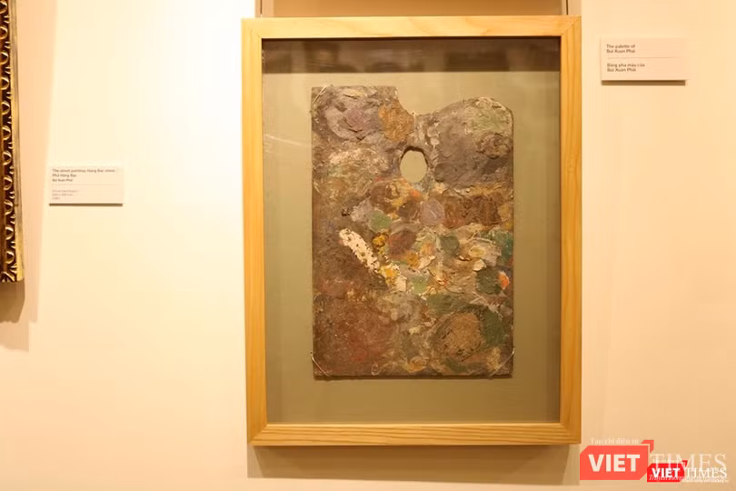 Bảng pha màu của họa sỹ Bùi Xuân Phái