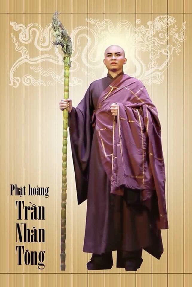 Ảnh: NSƯT Quang Khải vai vua Trần Nhân Tông trong vở Vua Phật ( Nhà hát Cải lương Việt Nam)