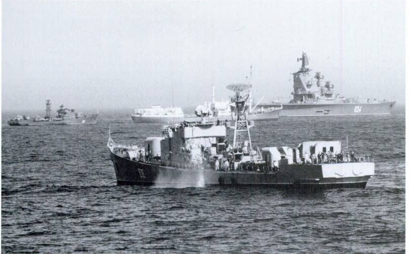Tàu chiến của Liên Xô trong khu vực Địa Trung Hải.