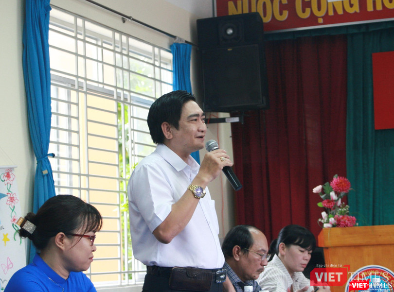 Ông Nguyễn Bá Cường - Hiệu trưởng Trường THCS Hoàng Diệu (quận Tân Phú, TP.HCM) Ông Nguyễn Bá Cường - Hiệu trưởng Trường THCS Hoàng Diệu