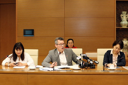 Ông Mathew Moore - Đại diện US CDC. Ảnh: VGP/Đình Nam. Ông Mathew Moore - Đại diện US CDC. Ảnh: VGP/Đình Nam.