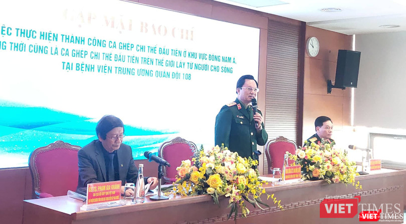 GS. TS. TTND. Mai Hồng Bàng - Giám đốc Bệnh viện Trung ương Quân đội 108. Ảnh: Minh Thúy