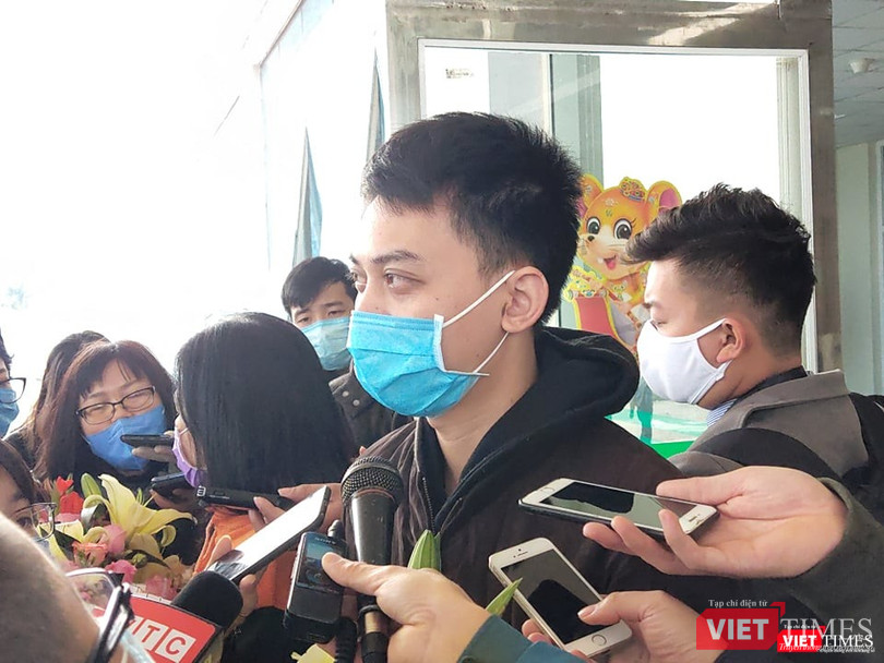 Nam bệnh nhân P.V.C. trong ngày ra viện. Ảnh: Minh Thúy