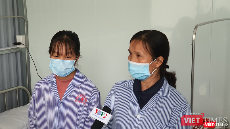 2 bệnh nhân khỏe mạnh trong ngày ra viện. Ảnh: Tuấn Dũng 2 bệnh nhân khỏe mạnh trong ngày ra viện. Ảnh: Tuấn Dũng