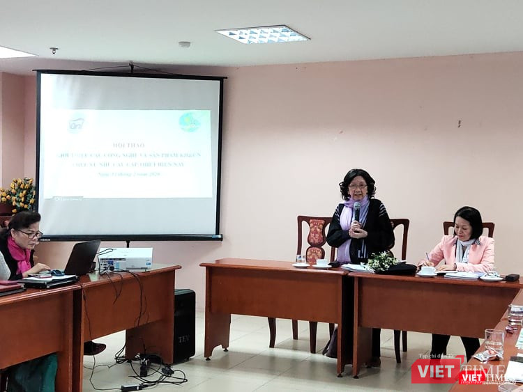 GS.TSKH. Phạm Thị Trân Châu – Chủ tịch Hội Nữ trí thức Việt Nam. Ảnh: Minh Thúy