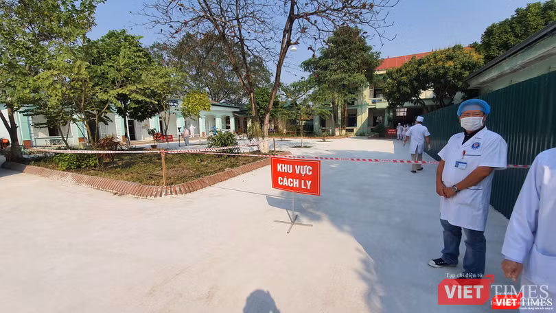 Khu vực cách ly bệnh nhân. Ảnh: Tuấn Dũng