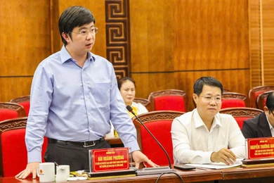 Thứ trưởng Bộ Khoa học và Công nghệ Bùi Hoàng Phương phát biểu tại buổi lễ.