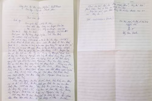 Lá thư cảm ơn của Anh Đặng Kim Minh