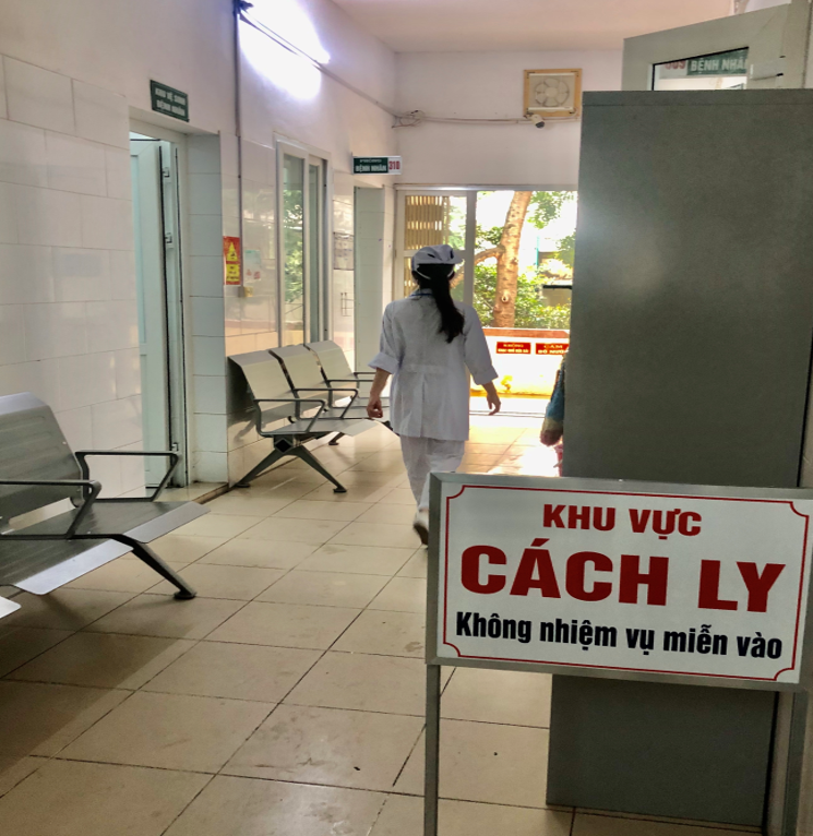 Khu vực điều trị cách ly (Ảnh: BVCC)