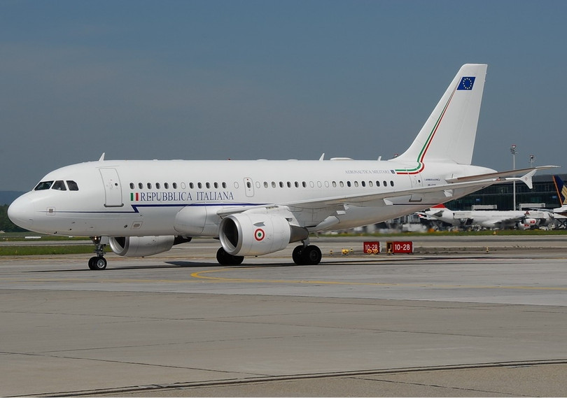 Còn đây là chuyên cơ của Chính phủ Italia