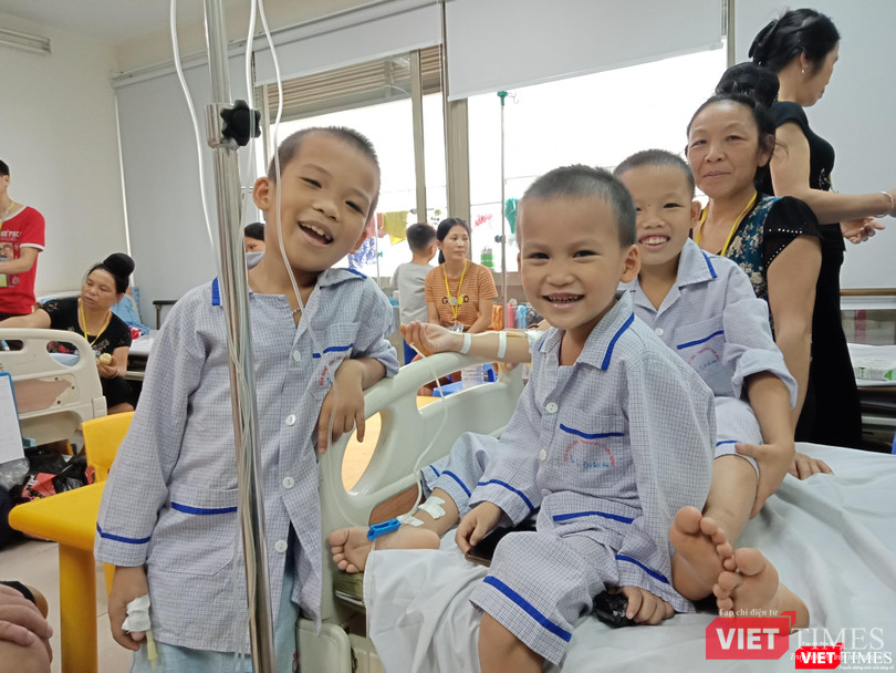 Những em bé đang điều trị tại Trung tâm Thalassemia Những em bé đang điều trị tại Trung tâm Thalassemia