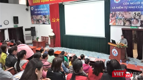 Buổi họp mặt gia đình trẻ tăng động giảm chú ý tổ chức tại Bệnh viện Nhi Trung ương sáng 3/11.