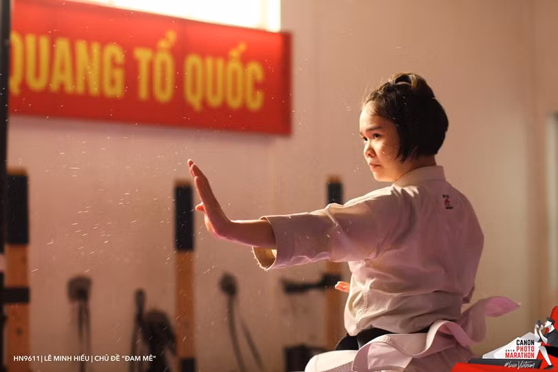 Ảnh đạt giải nhất chủ đề Đam mê của tác giả Lê Minh Hiếu, chụp bằng máy Canon 7D.