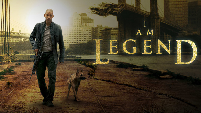 Đại dịch từ phòng thí nghiệm khiến chỉ còn một người duy nhất sống sót - Phim “I am Legend”.