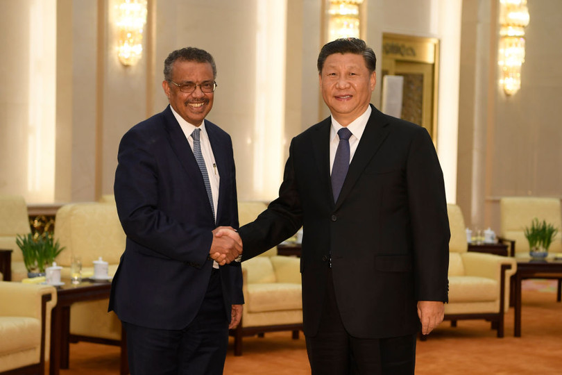 Các chuyên gia quốc tế của WHO đã không được vào Trung Quốc cho đến khi Tổng giám đốc Tedros Adhanom đến thăm Chủ tịch Tập Cận Bình vào cuối tháng 1- Ảnh internet.