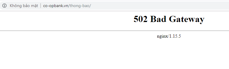 Website của Ngân hàng Hợp tác xã hiện đang truy cập rất chập chờn, dù ngân hàng tuyên bố đã có các giải pháp kỹ thuật ứng phó. Website của Ngân hàng Hợp tác xã hiện đang truy cập rất chập chờn, dù ngân hàng tuyên bố đã có các giải pháp kỹ thuật ứng phó.