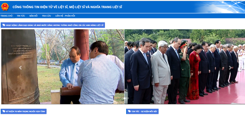 Ảnh chụp màn hình Cổng TTĐT tại tên miền “thongtinlietsi.gov.vn” vừa được Bộ TT&TT chuyển giao sang Bộ LĐ-TB&XH. Ảnh chụp màn hình Cổng TTĐT tại tên miền “thongtinlietsi.gov.vn” vừa được Bộ TT&TT chuyển giao sang Bộ LĐ-TB&XH.