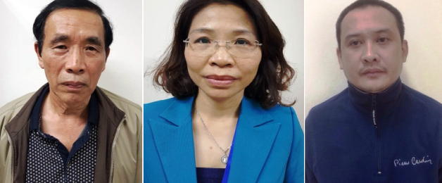 Các đối tượng: Nguyễn Tiến Học, Phạm Thị Kim Tuyến, Lê Duy Tuấn.