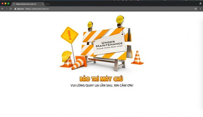 Trưa qua, website thông báo “Đang bảo trì máy chủ” và mời người dùng quay lại sau. Trưa qua, website thông báo “Đang bảo trì máy chủ” và mời người dùng quay lại sau.