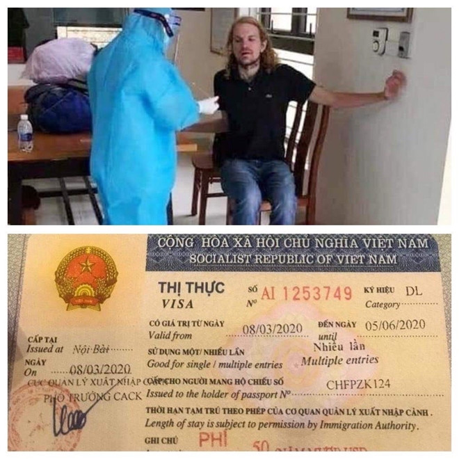 Du khách người Đức trốn cách ly ra Hà Nội du lịch. Ảnh: CA TP Hà Nội