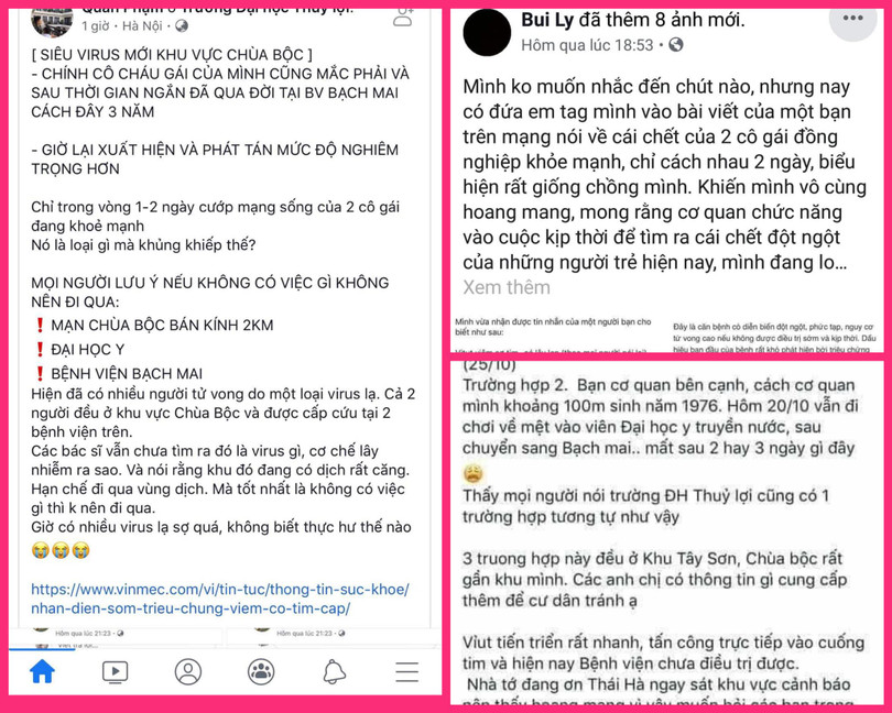 "Cư dân mạng" chia sẻ về virus viêm cơ tim