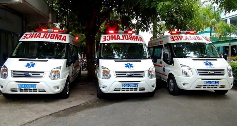 Những chiếc xe cấp cứu đang hoạt động tại TP Hồ Chí Minh.