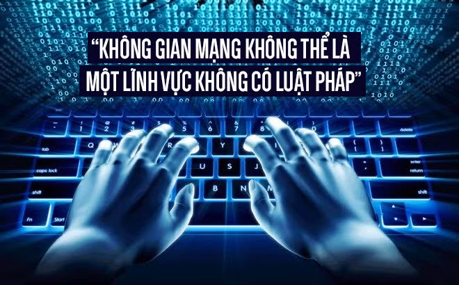 Bộ trưởng Nguyễn Mạnh Hùng nói: "Chúng ta cùng sống, cùng thở trên không gian này nên việc giữ cho không gian mạng lành mạnh, không ô nhiễm".