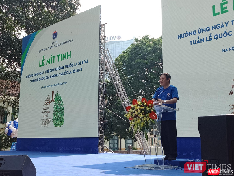 Thứ trưởng Bộ Y tế Nguyễn Viết Tiến phát biểu tại sự kiện. Thứ trưởng Bộ Y tế Nguyễn Viết Tiến phát biểu tại sự kiện.