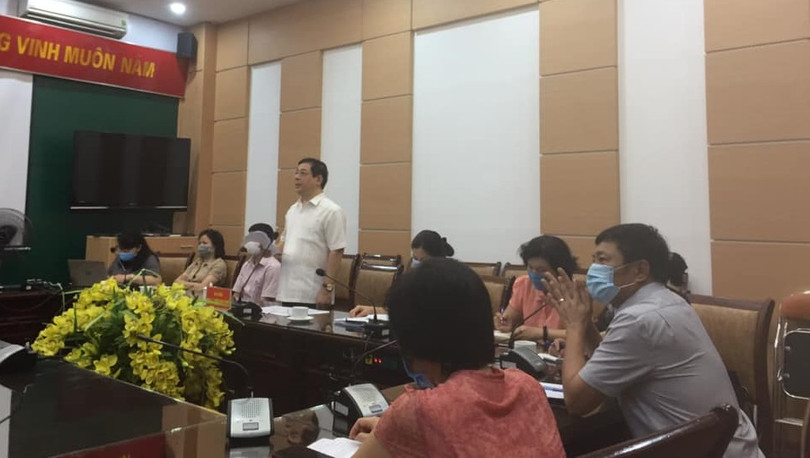 PGS.TS Lương Ngọc Khuê, Cục trưởng Cục quản lý Khám, chữa bệnh phát biểu tại buổi họp. Ảnh: Bộ Y tế.