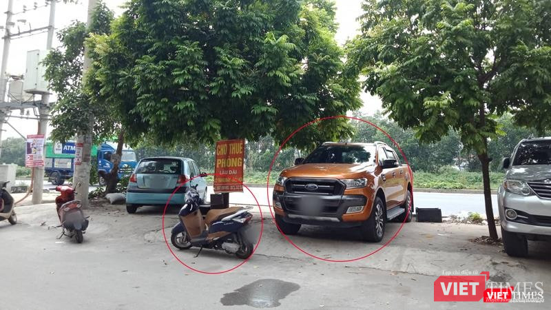 Theo người dân địa phương, khu vực khoanh đỏ là hai vị trí ông Tỵ thường xuyên đỗ xe.