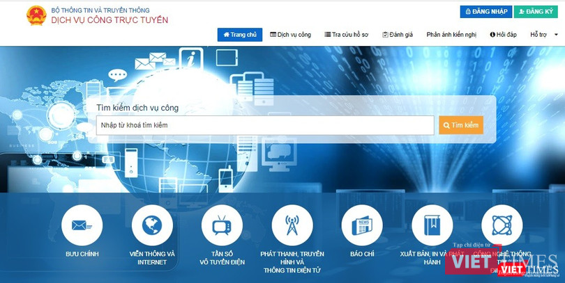 Cổng dịch vụ công trực tuyến của Bộ TT&TT tại địa chỉ https://dichvucong.mic.gov.vn. Cổng dịch vụ công trực tuyến của Bộ TT&TT tại địa chỉ https://dichvucong.mic.gov.vn.