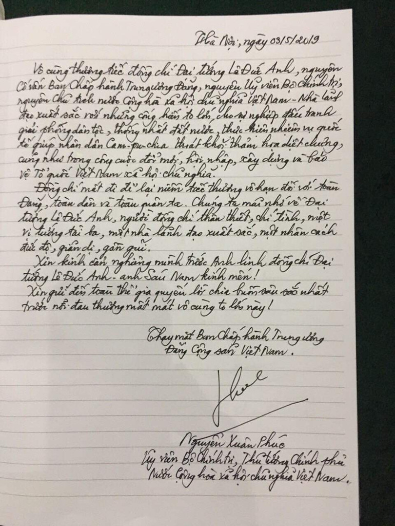 Thủ tướng Nguyễn Xuân Phúc: Đại tướng Lê Đức Anh - Nhà lãnh đạo xuất sắc với những cống hiến to lớn ảnh 2 Thủ tướng Nguyễn Xuân Phúc: Đại tướng Lê Đức Anh - Nhà lãnh đạo xuất sắc với những cống hiến to lớn ảnh 2