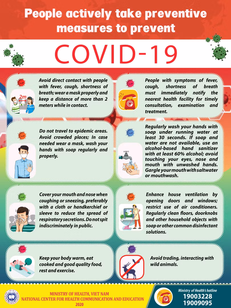 Khuyến cáo phòng chống bệnh COVID-19