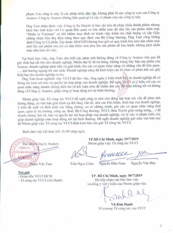 Trong 70 ngày qua Asanzo đã phải tiếp 7 đoàn thanh tra, kiểm tra. Trong cùng một thời điểm có tới 3-4 đoàn cùng vào. Có đoàn, số lượng công chức vào kiểm tra lên tới 70 người. Trong 70 ngày qua Asanzo đã phải tiếp 7 đoàn thanh tra, kiểm tra. Trong cùng một thời điểm có tới 3-4 đoàn cùng vào. Có đoàn, số lượng công chức vào kiểm tra lên tới 70 người.