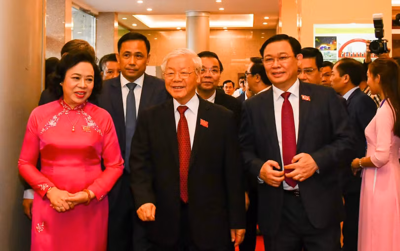 Tổng Bí thư, Chủ tịch nước Nguyễn Phú Trọng tới dự và chỉ đạo Đại hội đại biểu lần thứ XVII, nhiệm kỳ 2020-2025 Đảng bộ Thành phố Hà Nội.