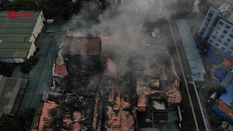 Hiện trường vụ cháy.