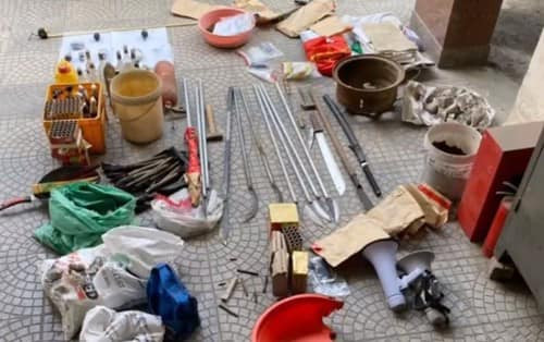 Số hung khí, vũ khí nguy hiểm cơ quan Công an thu giữ của các đối tượng