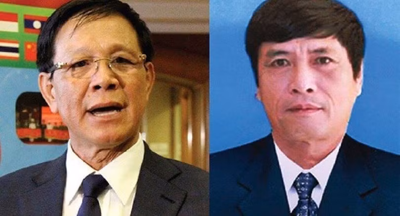 Ông Phan Văn Vĩnh (trái) và Nguyễn Thanh Hóa