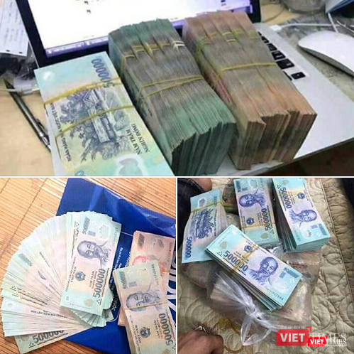 Hình ảnh hấp dẫn được đính kèm các bài viết rao bán tiền giả.