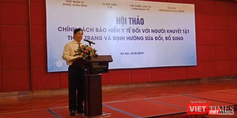 PGS.TS. Lương Ngọc Khuê - Cục trưởng Cục Quản lý Khám, chữa bệnh phát biểu tại sự kiện. PGS.TS. Lương Ngọc Khuê - Cục trưởng Cục Quản lý Khám, chữa bệnh phát biểu tại sự kiện.