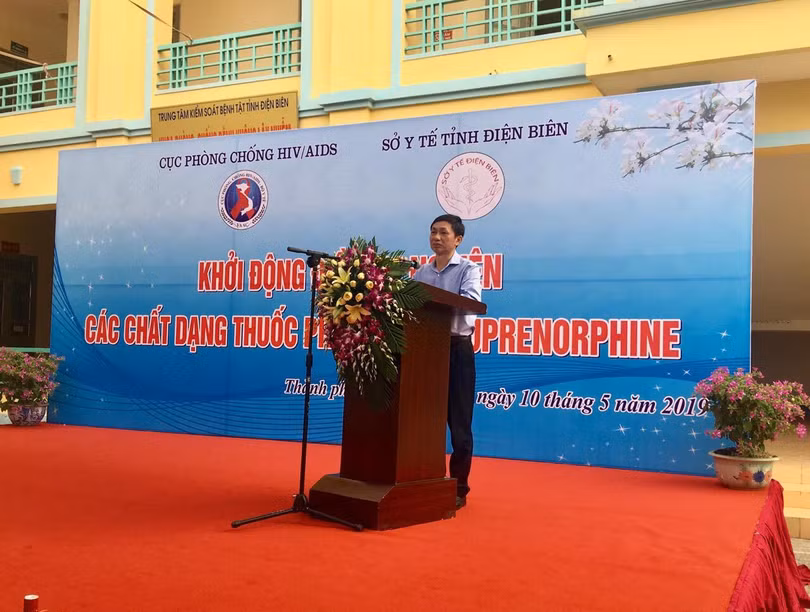 Ông Nguyễn Hoàng Long - Cục trưởng Cục Phòng, chống HIV/AIDS, Bộ Y tế phát biểu tại sự kiện