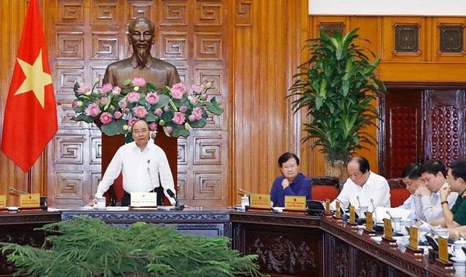 Thủ tướng Chính phủ Nguyễn Xuân Phúc phát biểu chỉ đạo tại Hội nghị. Ảnh: VGP