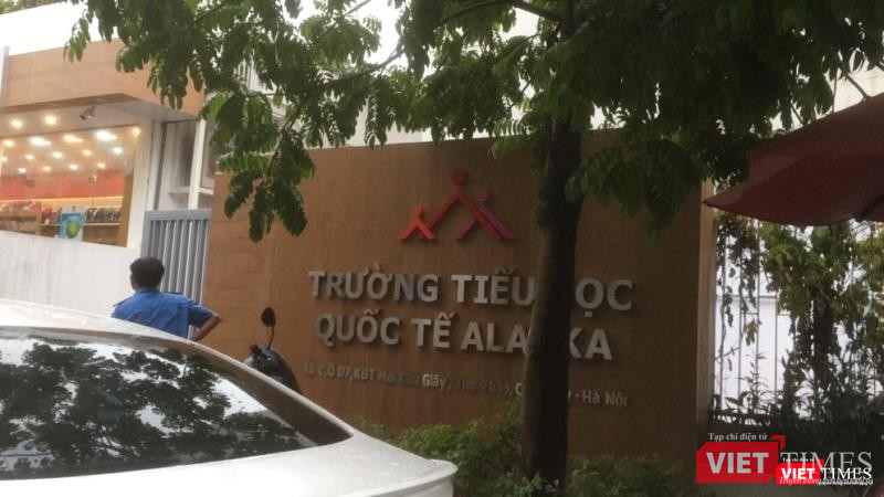 Một ngôi trường tự gắn mác quốc tế trên địa bàn quận Cầu Giấy.